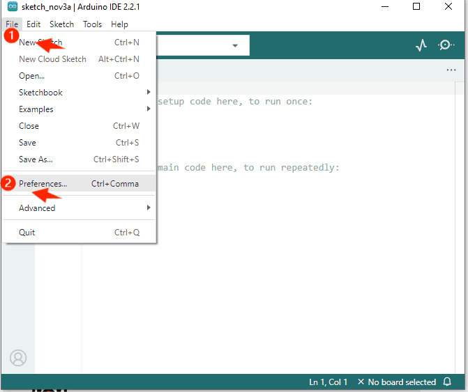 Install the esp32 plugin 2
