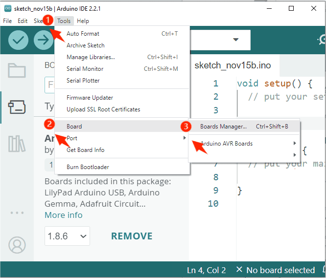 Install the esp32 plugin 7