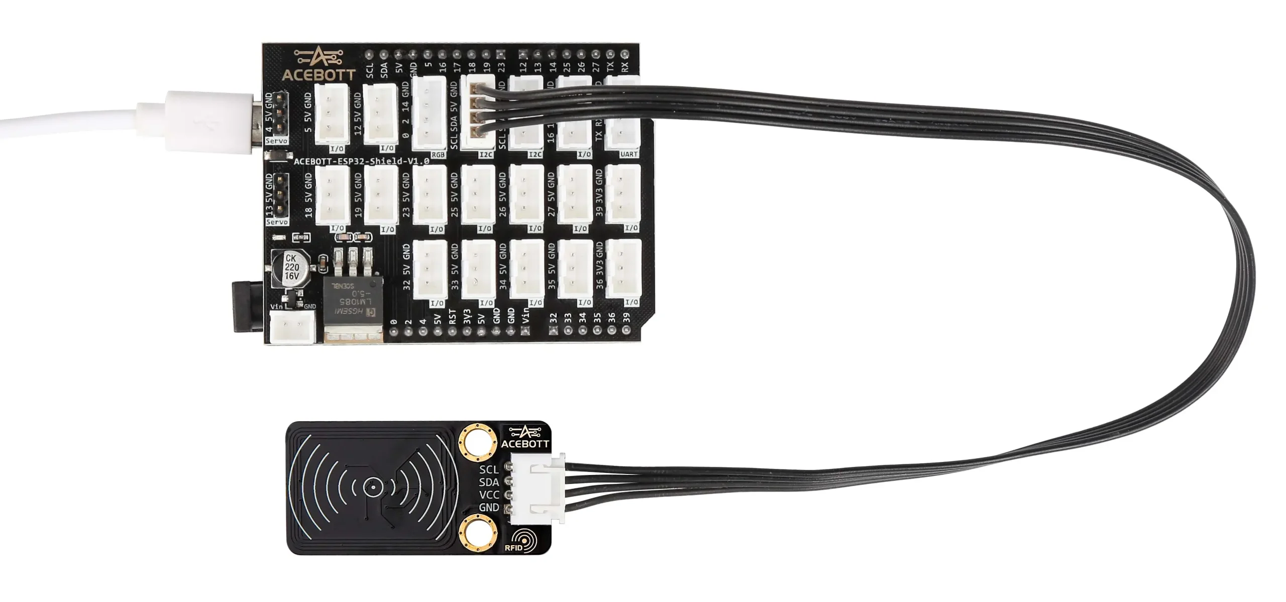 QB046/QB087 RFID RC522 I2C 모듈 – ACEBOTT