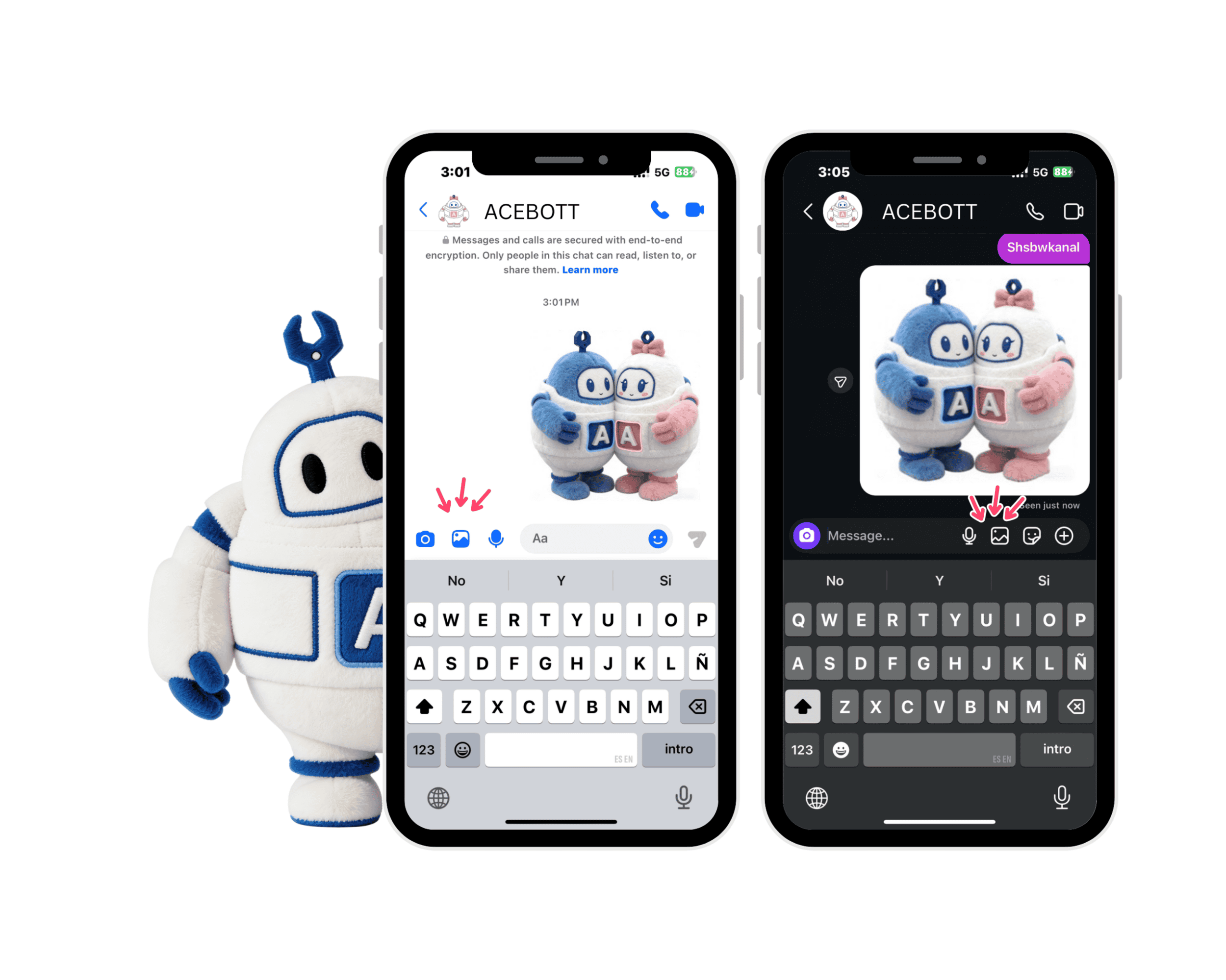 Acebott emojis display effect in facebook ins.png