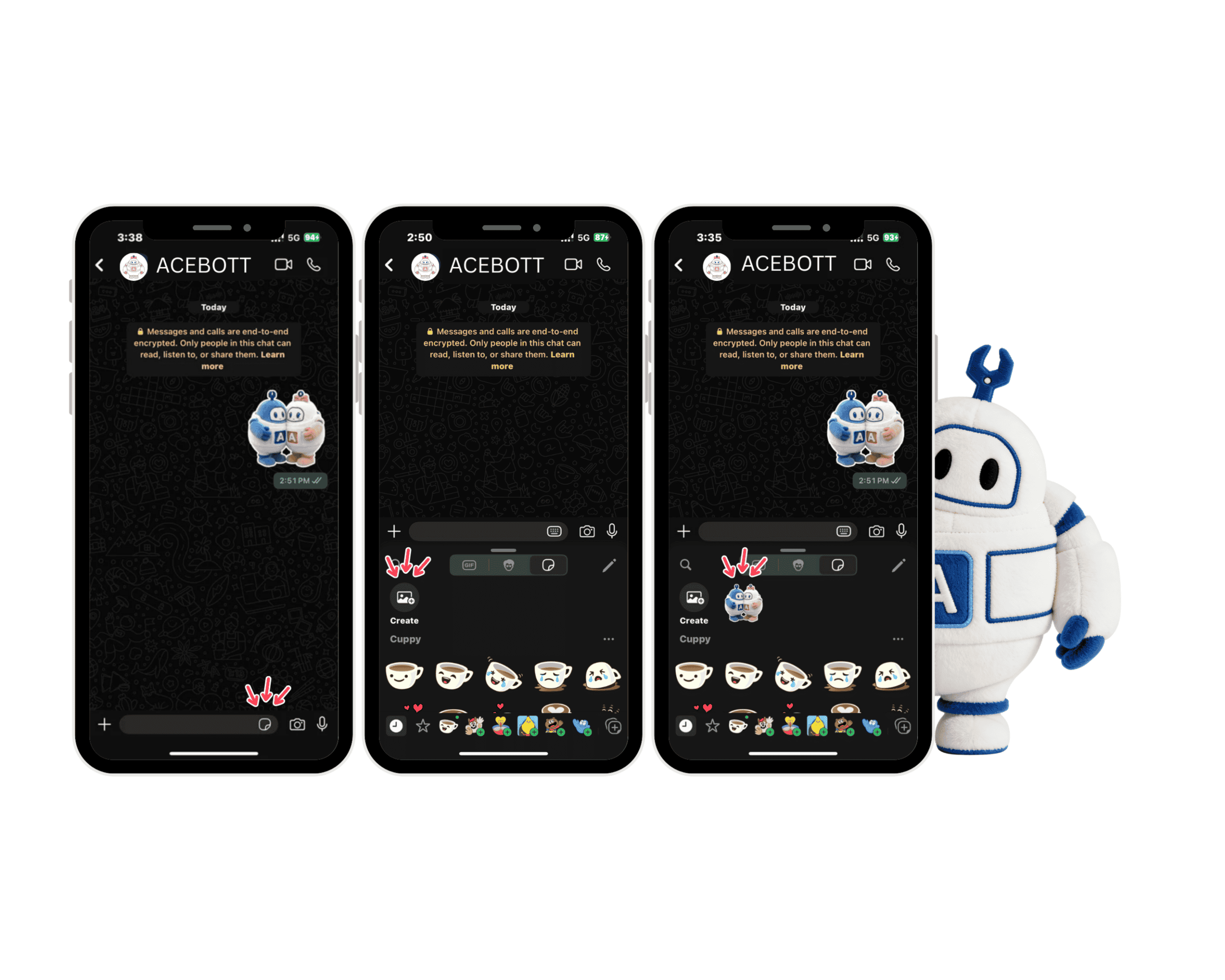 Acebott emojis display effect in whatsapp.png