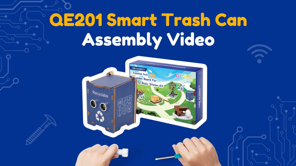 Qe201 smart trash can of stem project kit assembly video cover
