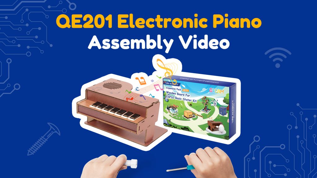 Qe201 electronic piano of stem project kit assembly video cover