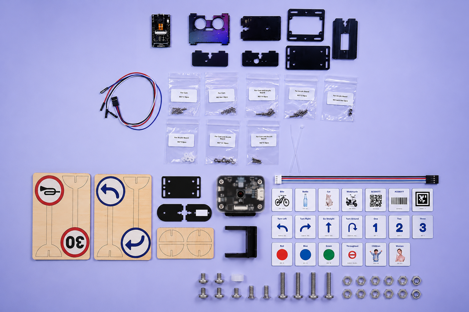 ACEBOTT Smart Car Kit - QD002 & QD003 Product List Display
