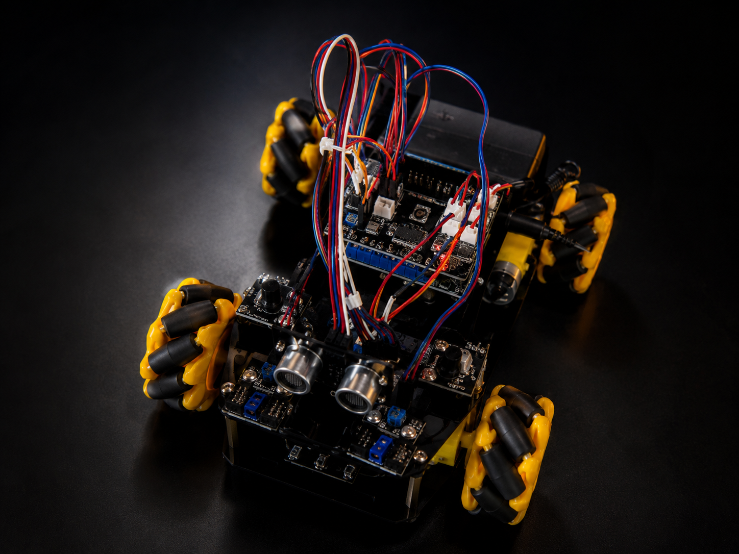 ACEBOTT Smart Car Kit - QD003 Product Top-Down View